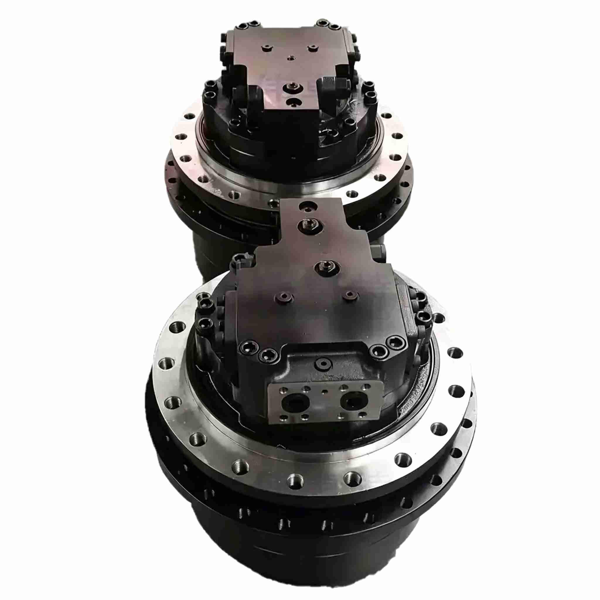 Excavator parts compatible with Hyundai R305-7 hydraulic travel motor, gearbox, and travel reducer assembly.