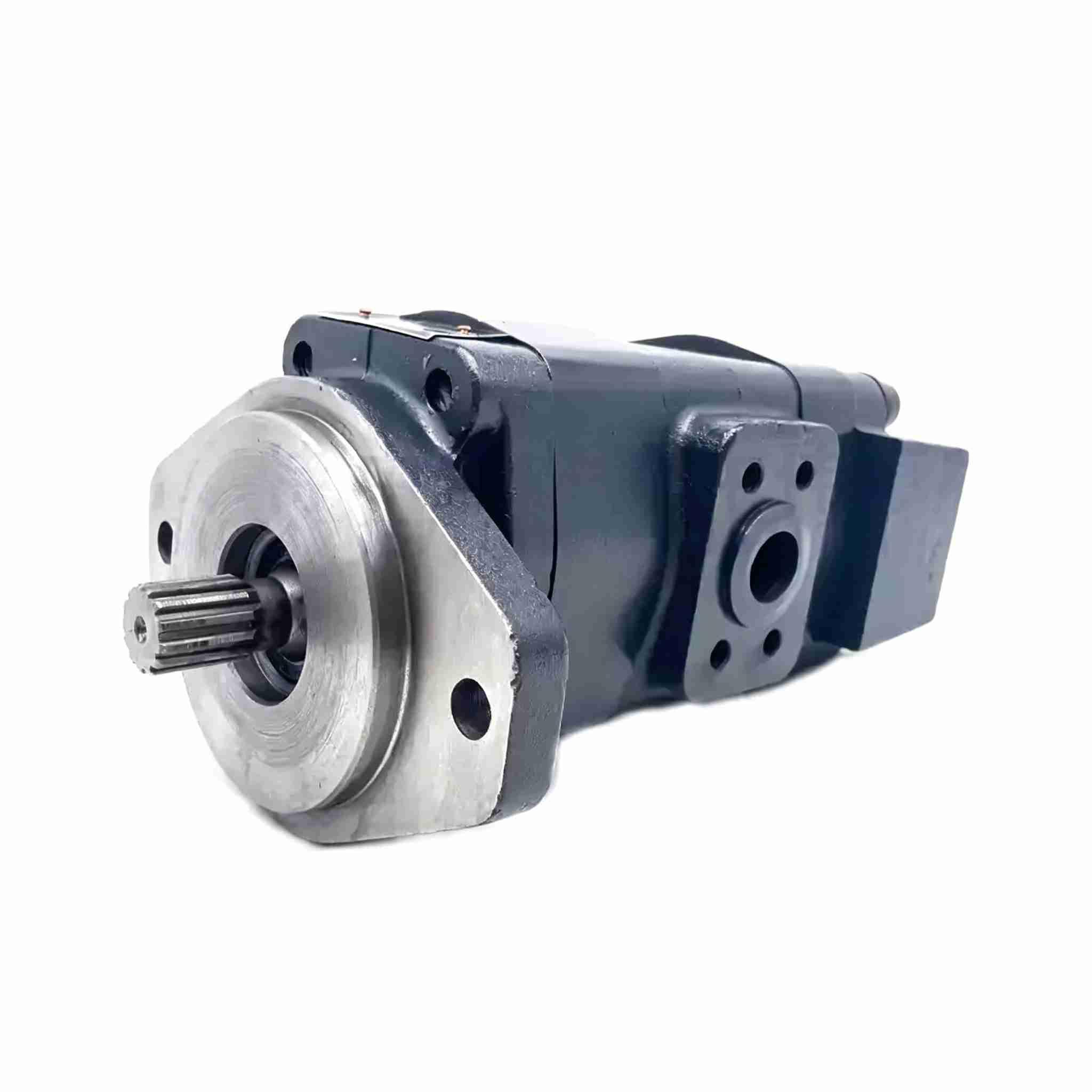 Excavator parts compatible with Volvo EC360B and EC460B fan pumps, model 14530502, mounted on hydraulic pumps.