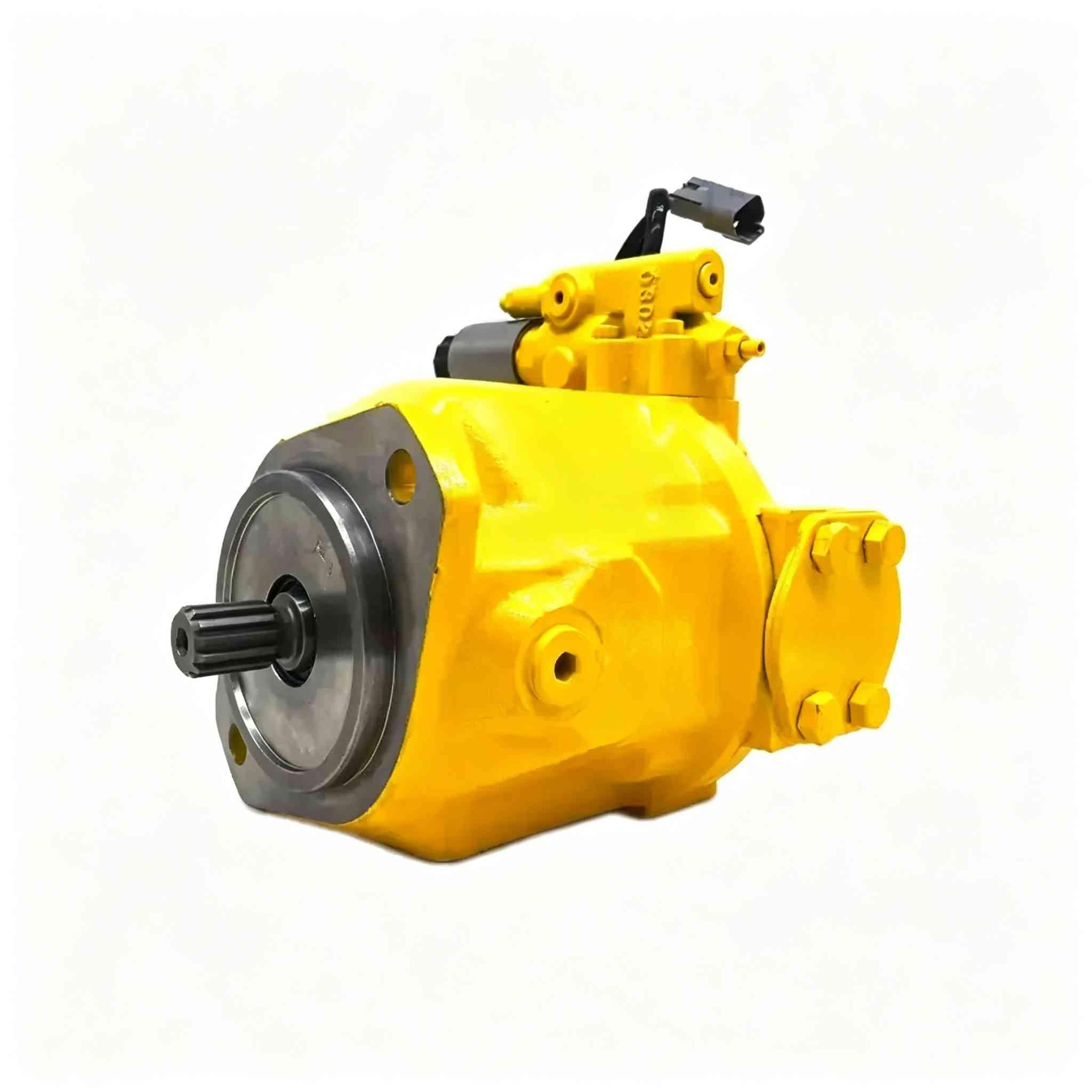 Excavator parts compatible with Caterpillar CATE330D E336D fan pump 259-0815, mounted on hydraulic pump.