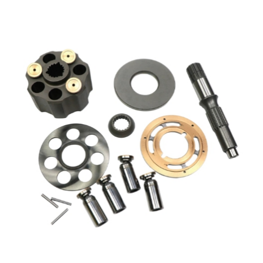 Excavator Komatsu PC60-7HM hydraulic pump components pump body, flat nine-hole column, copper head, swashplate, distribution plate, plunger.