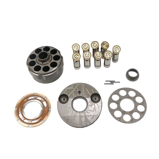 Excavator parts hydraulic pump components pump body, flat nine-hole column copper head swashplate variable displacement piston pump number JMV64