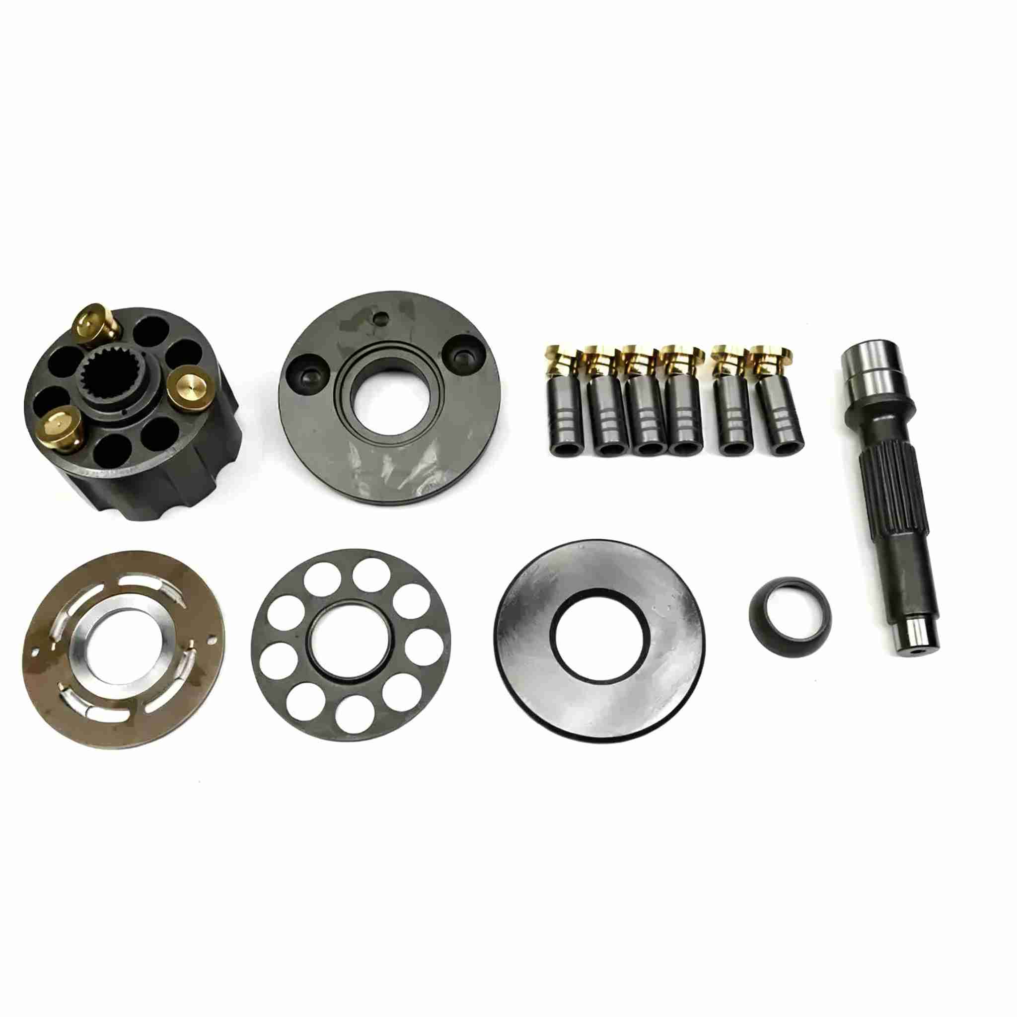 Excavator parts hydraulic pump detachable parts pump body flat nine-hole column copper head swashplate variable displacement piston pump JMV4422