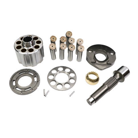 Excavator Komatsu PC200-6 hydraulic pump parts pump body, flat nine-hole column copper head swash plate oil distribution XM6D95