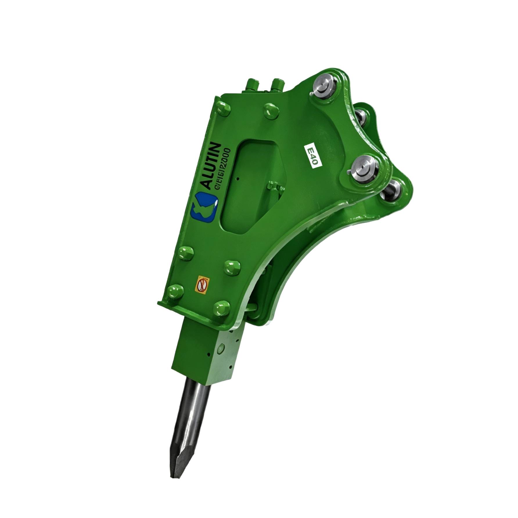 E40 excavator breaker hammer, hydraulic cannon head, triangular breaker.