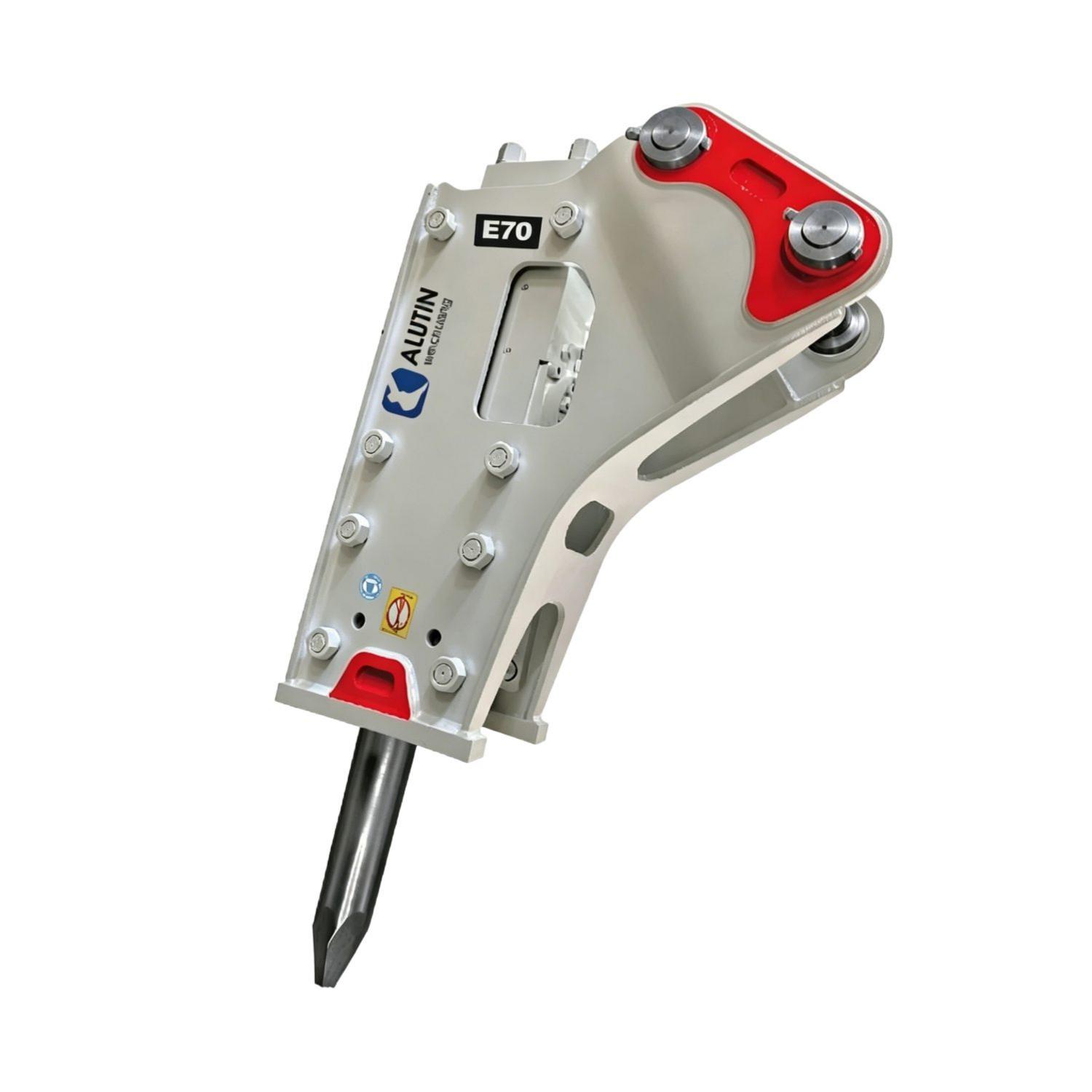 E70 excavator breaker hammer, hydraulic cannon head, triangular breaker.