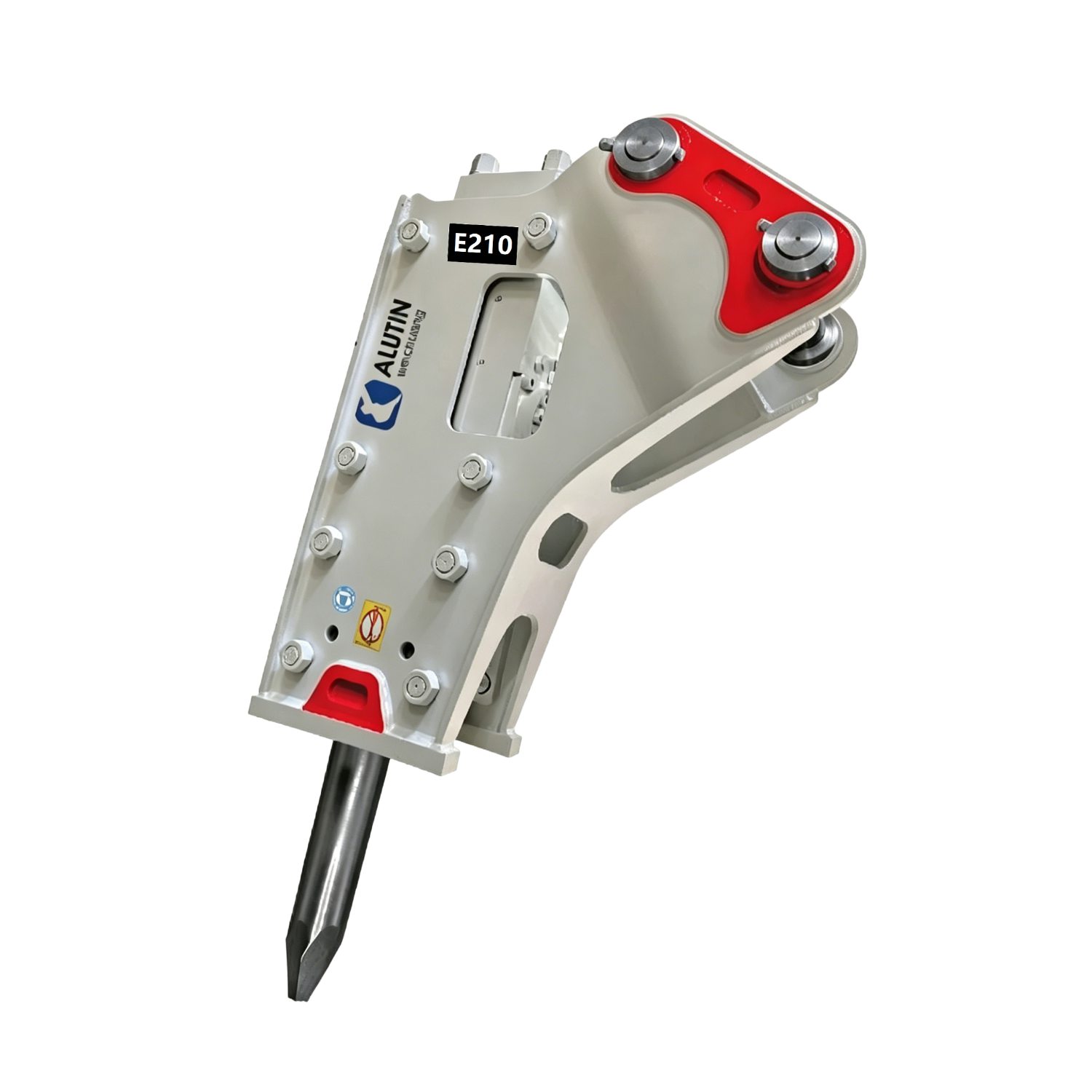 E210 excavator breaker hammer, hydraulic cannon head, triangular breaker.