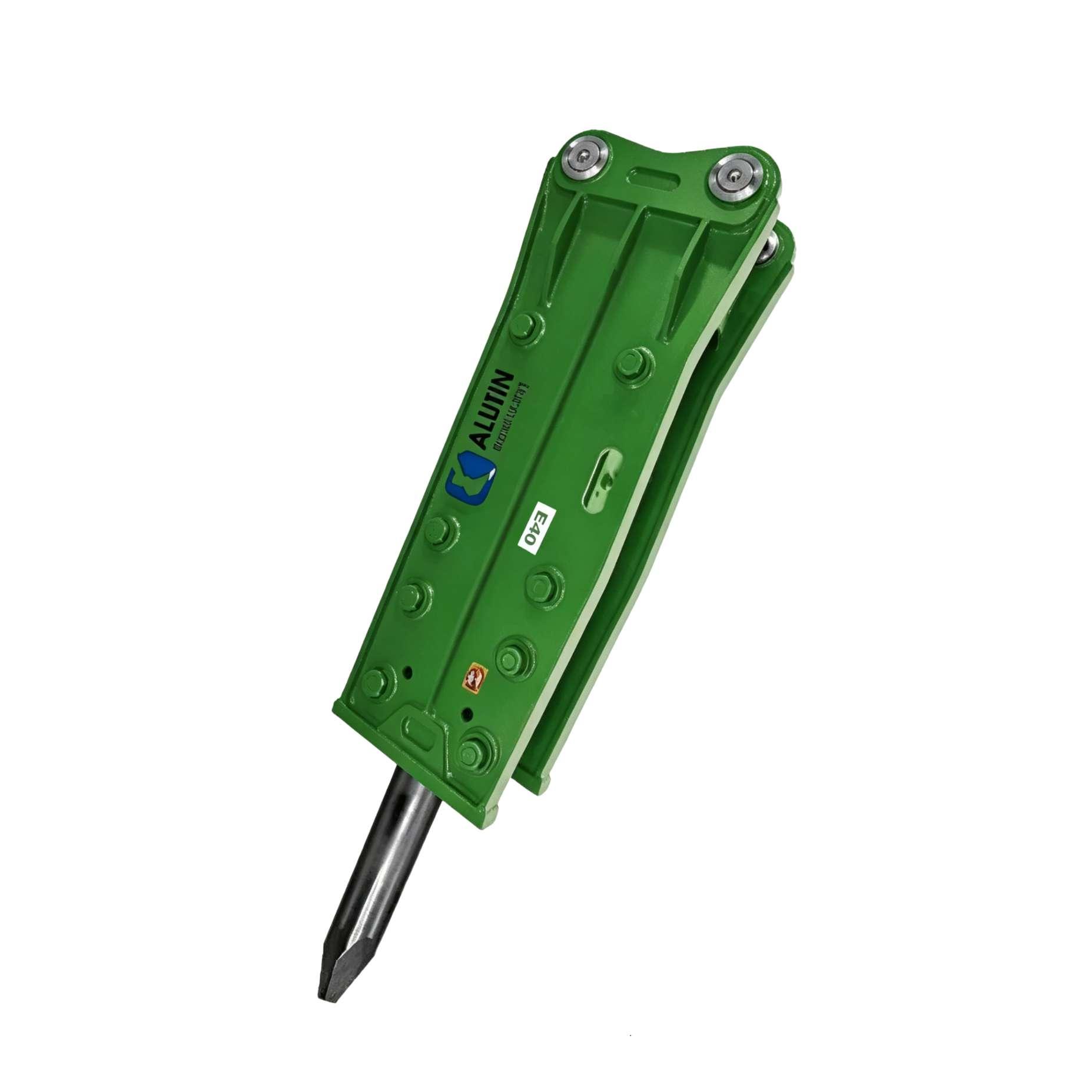 E40 excavator breaker hammer, hydraulic cannon head, right-angle breaker.
