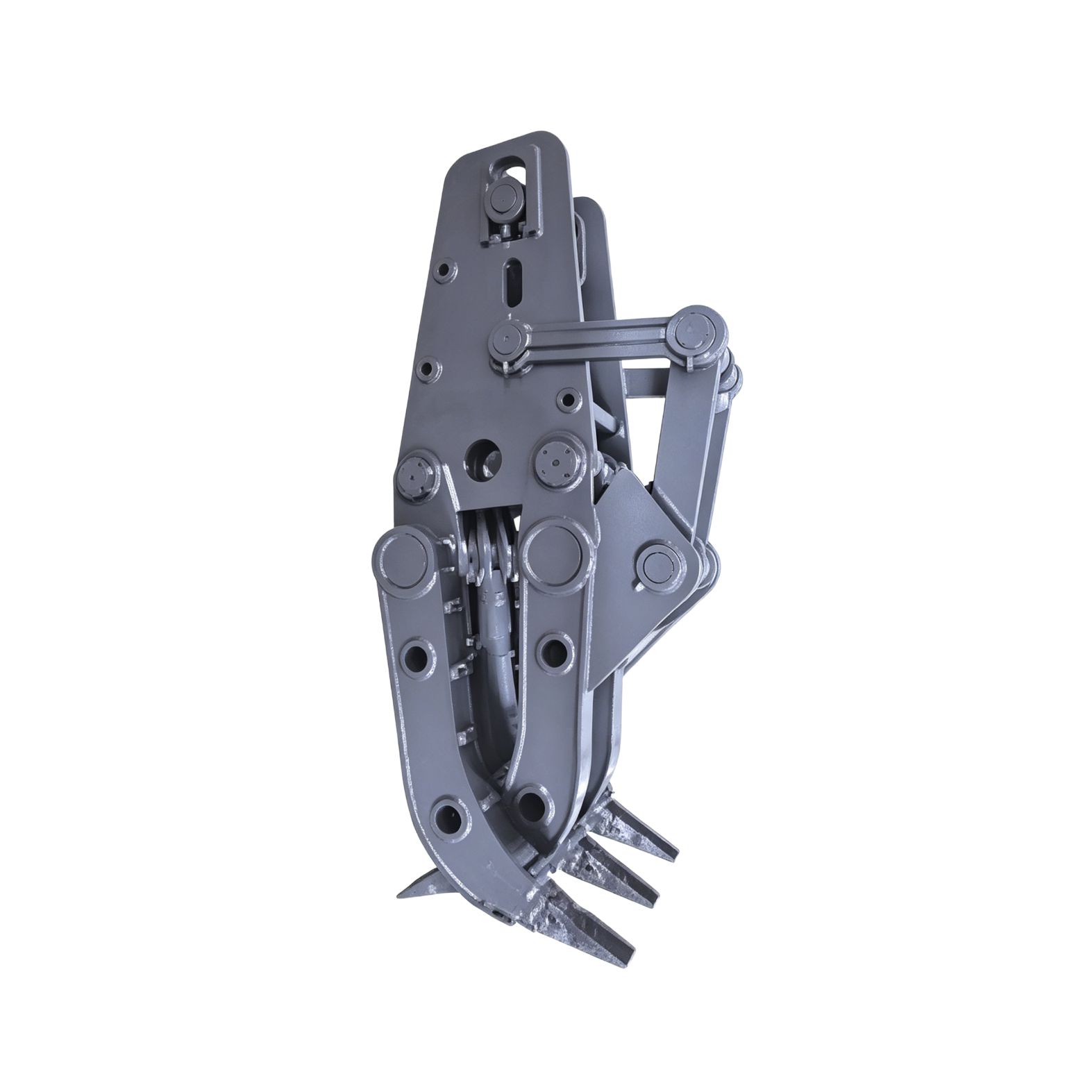 Excavator grappling hook, log grappling tool, scrap metal and wood clamp