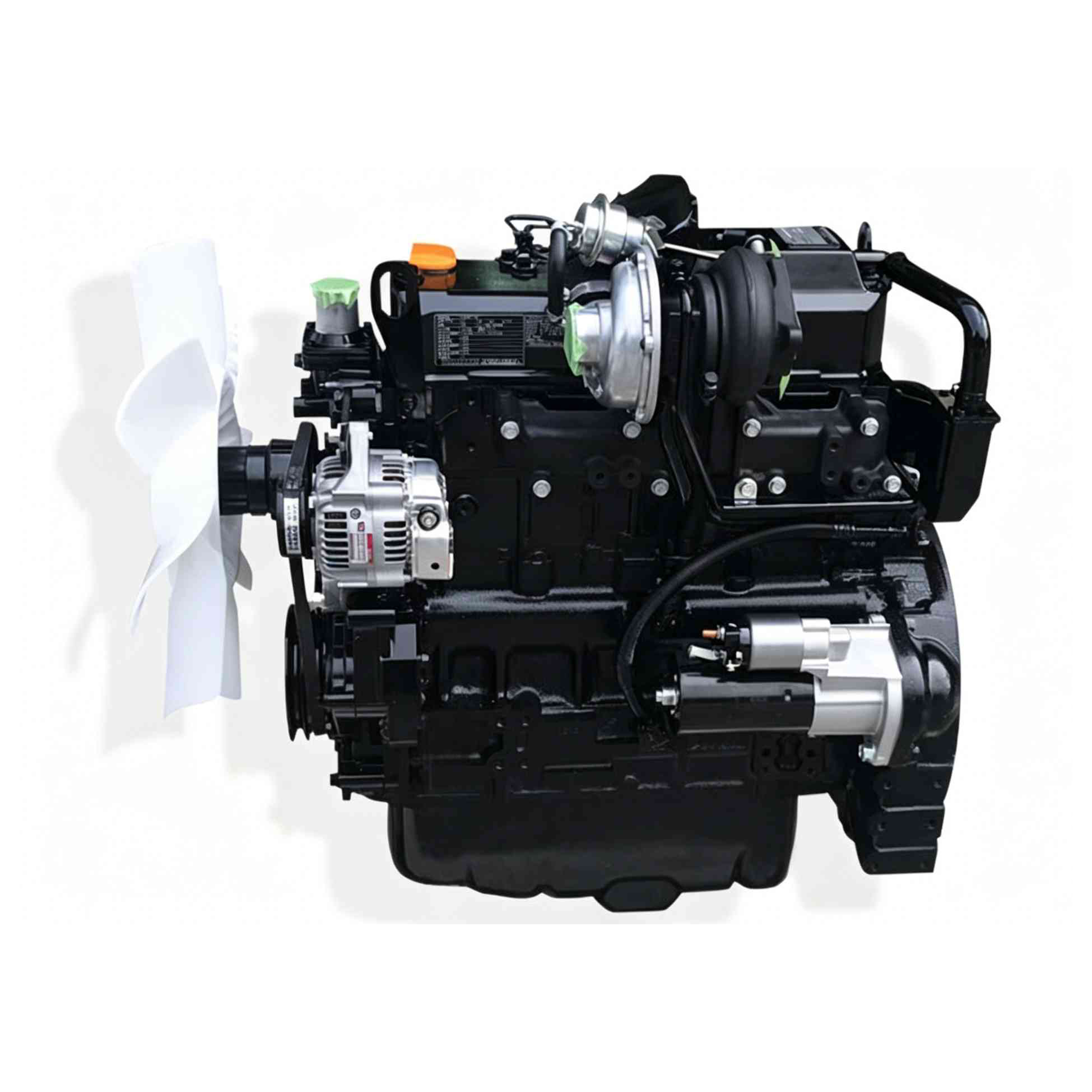 XCMG/LiuGong/Hitachi/Hyundai 80-7 excavators equipped with turbocharged diesel engines, including Yanmar 4TNV98 engine.