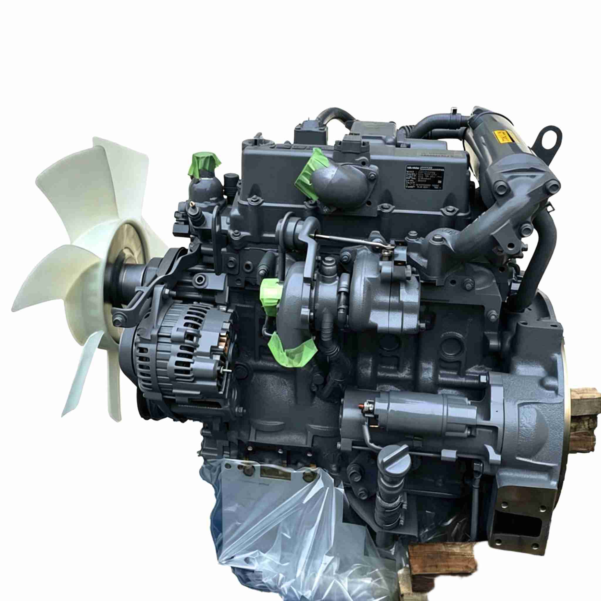 Imported Isuzu Euro III 4LE2 Hitachi Sumitomo Sany diesel excavator turbocharged intercooled engine assembly