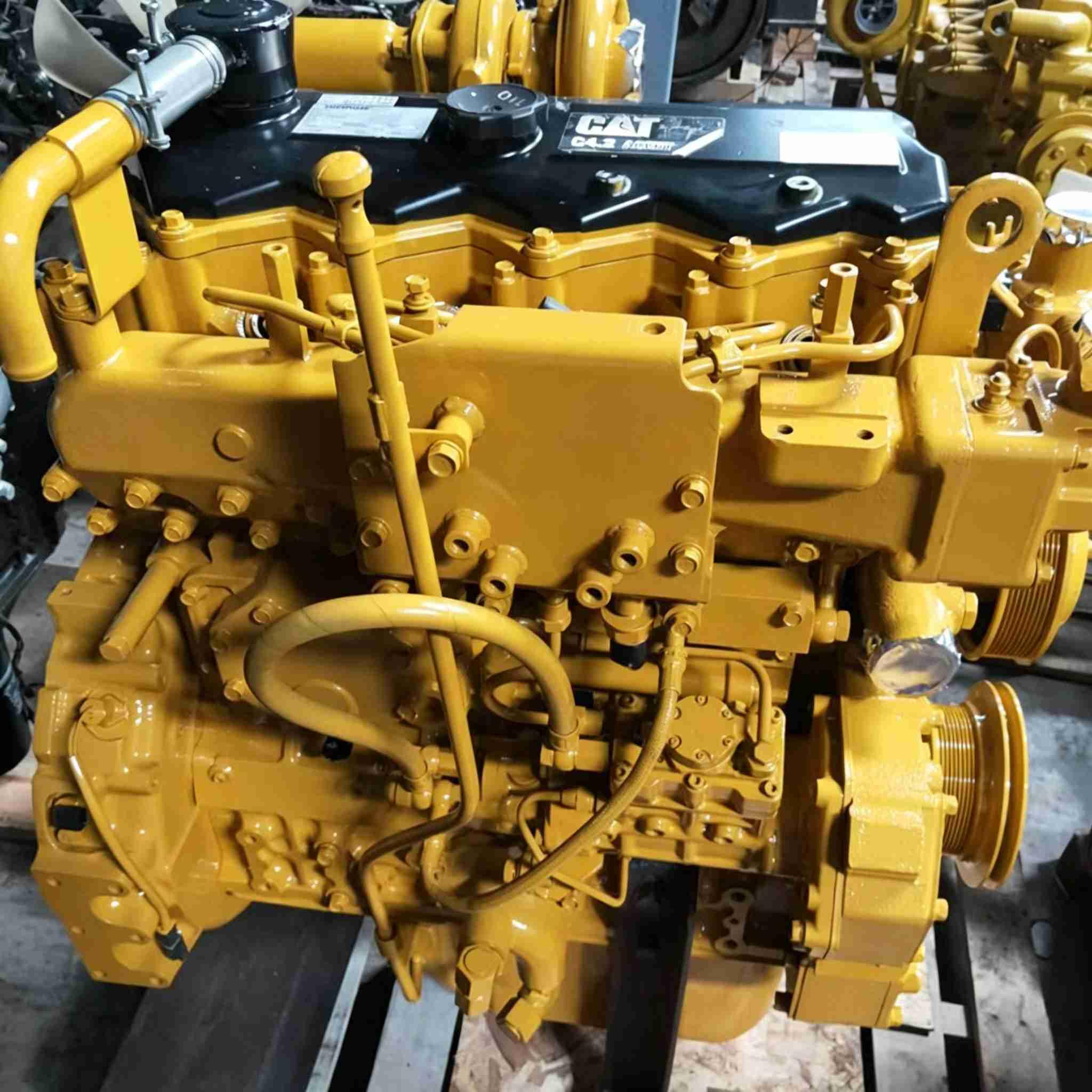 Perkins C4.2 four-piece excavator parts compatible with Caterpillar 312D, 313GC, 315C, and 318D engine assemblies.