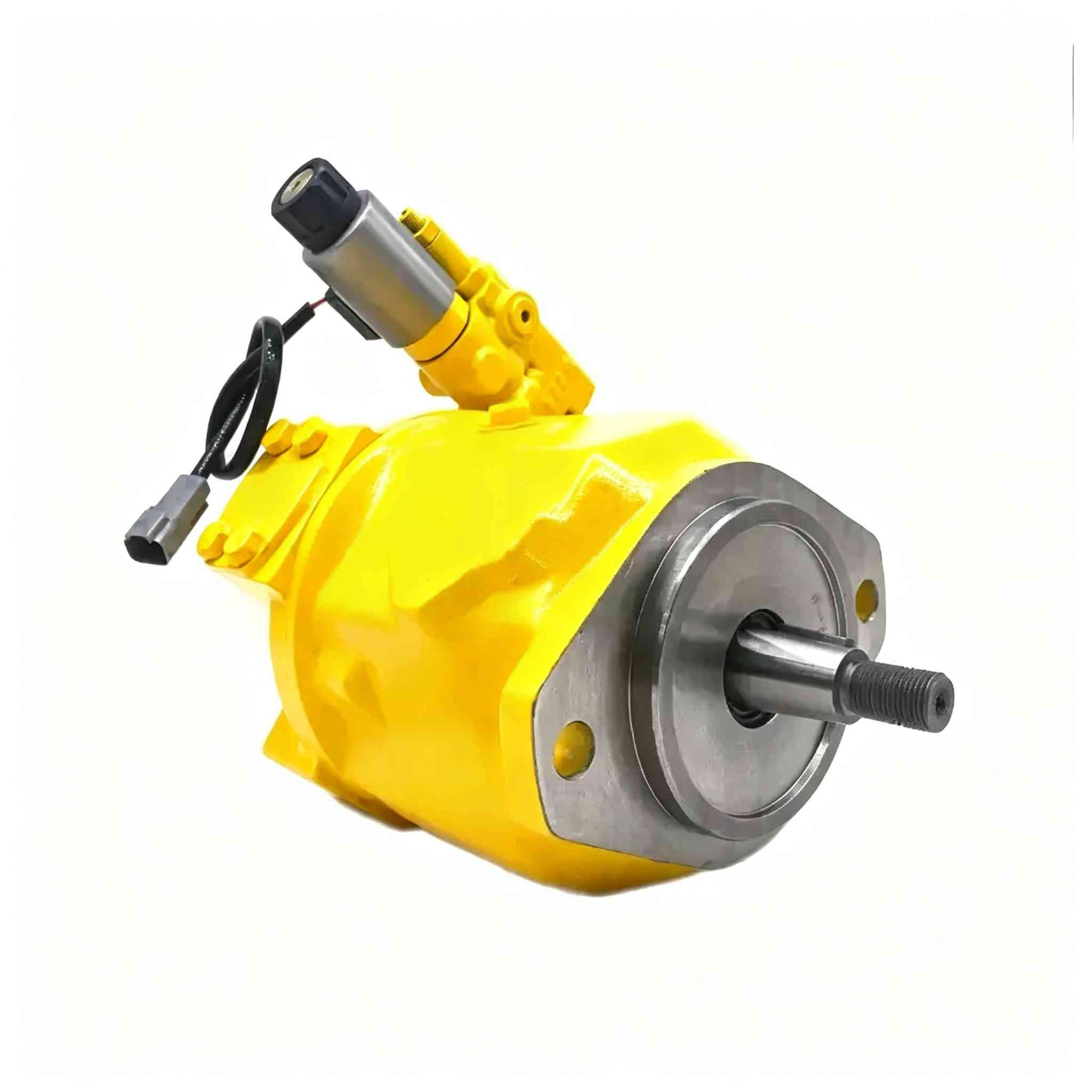 Excavator parts compatible with Caterpillar E345C and E345B Fan pump 259-0814 mounted on hydraulic pump.
