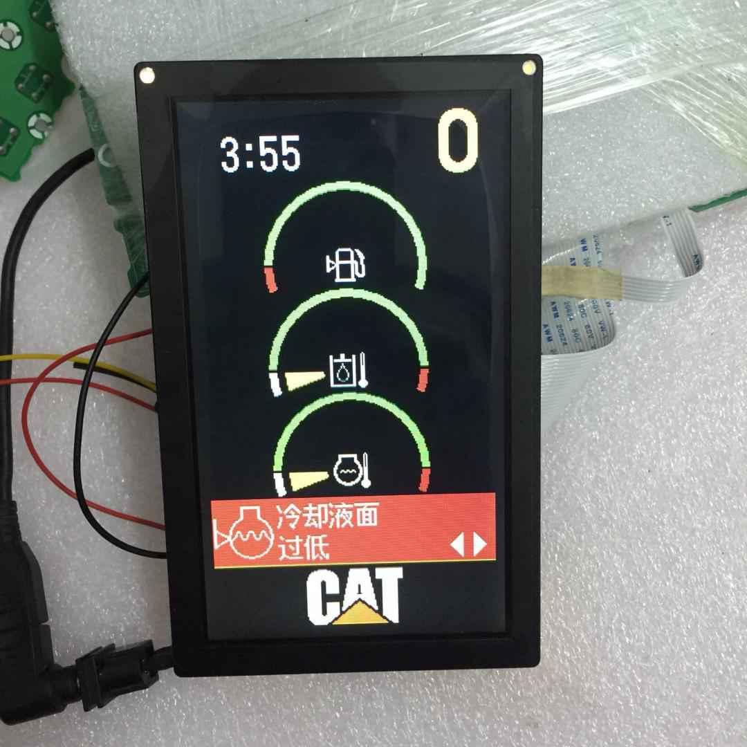 Caterpillar 320D excavator. Hitachi instrument display. Compatible with TFD58W22MW and TFD58W26MW.