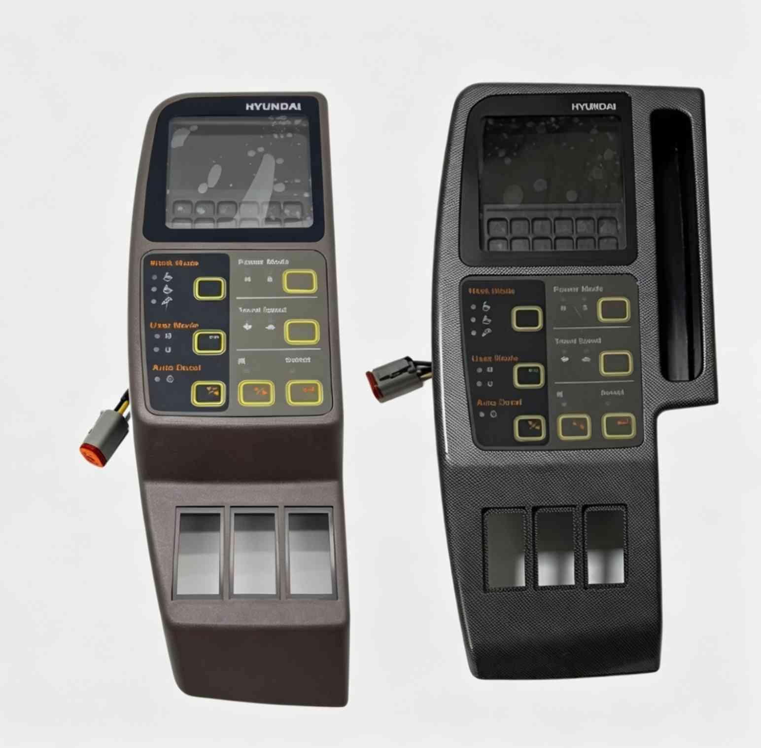 Hyundai excavator models 80, 150, 220, 215, 225, 305, and 335-7 Instrument panel, display screen, and computer board.