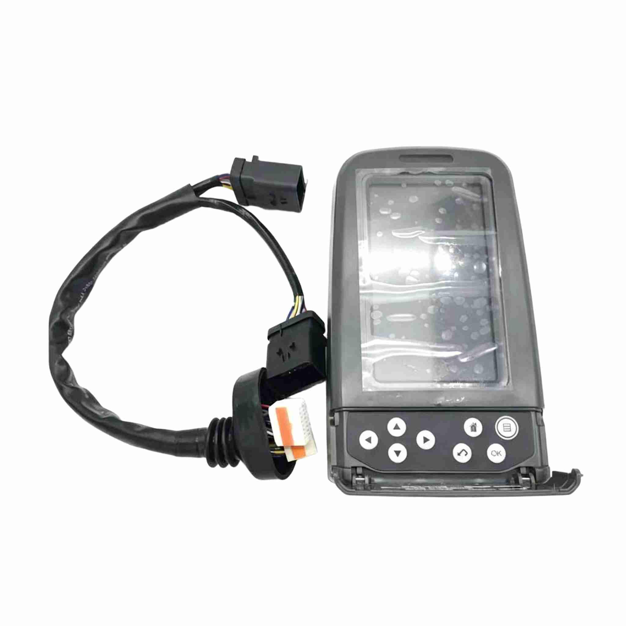 Excavators compatible with Caterpillar 312, 318, 320D, 324, 325, 329, 330, and 336D models with display and instrument panel.