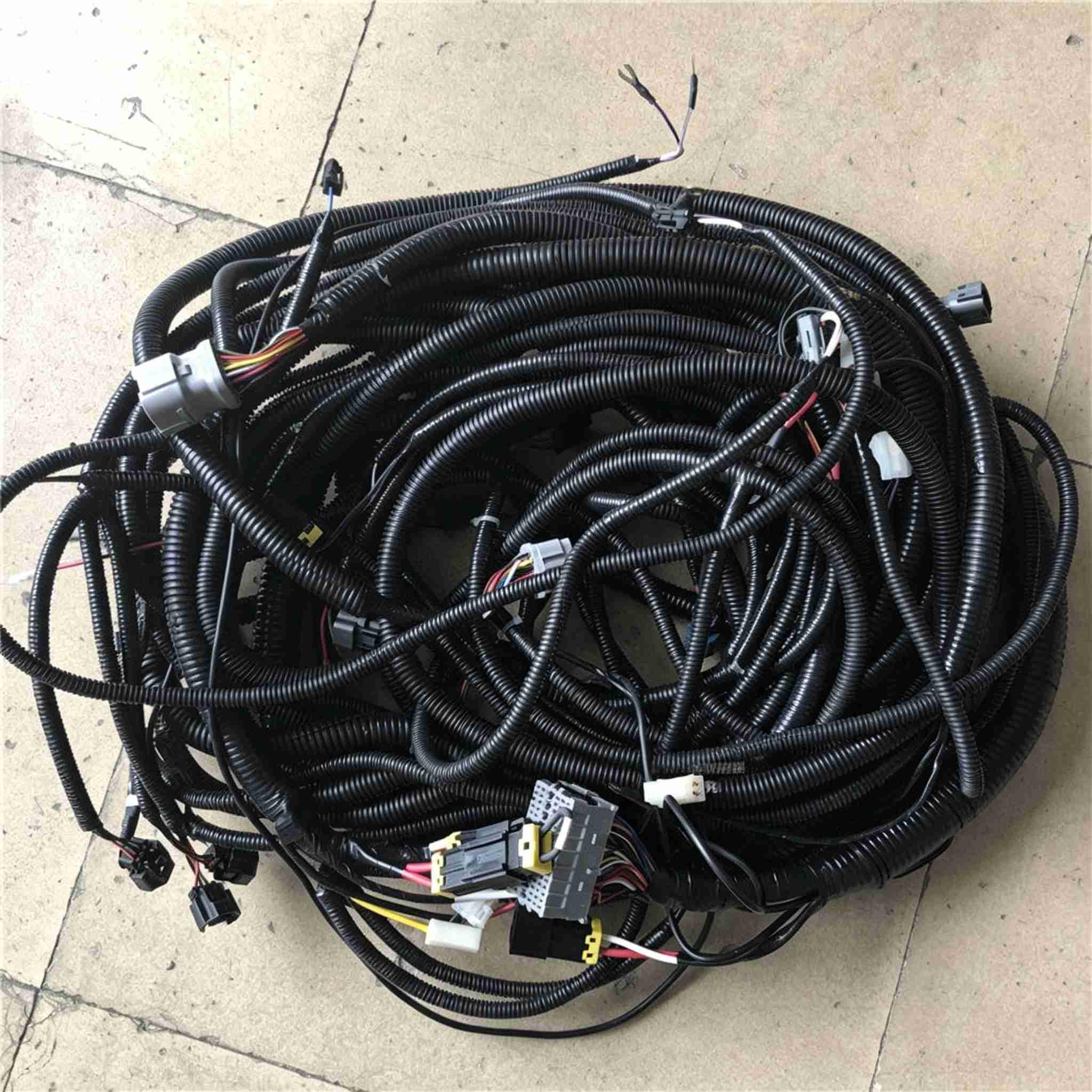 Hitachi ZAX70 excavator (120, 200, 330, 450) - 1-3-6 complete internal and external wiring harness, chassis frame wiring.