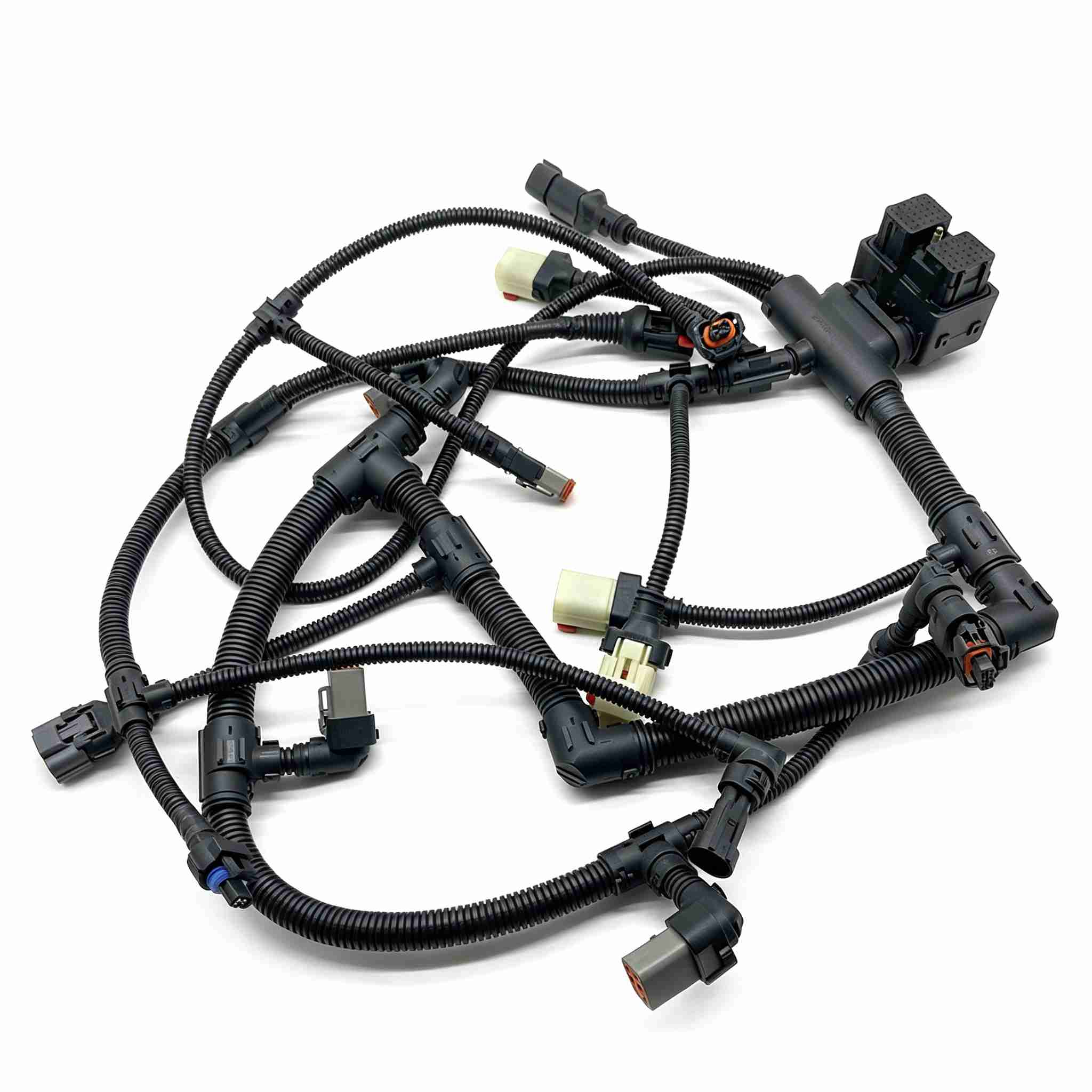Excavating the sensor wiring harness of the Hyundai R305-9 QSB6.7 engine computer board 4988598