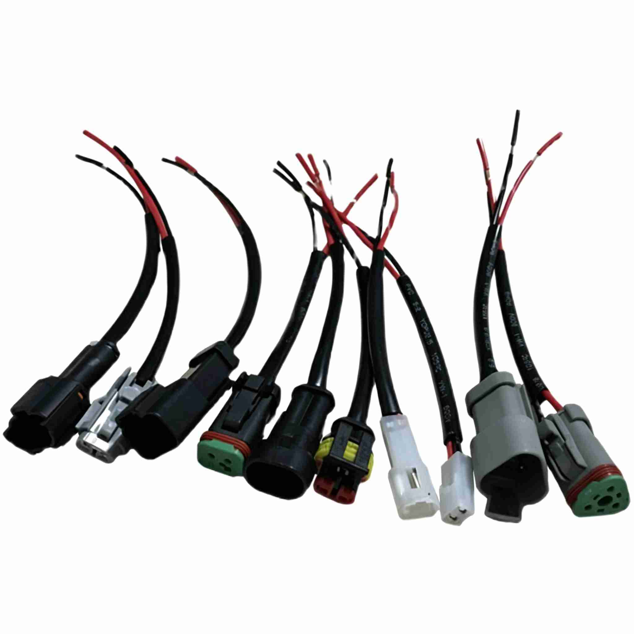 Excavator headlight connector socket, Komatsu, Hyundai, Caterpillar, Volvo, Sany, Doosan, XCMG, Lingong boom light wiring harness